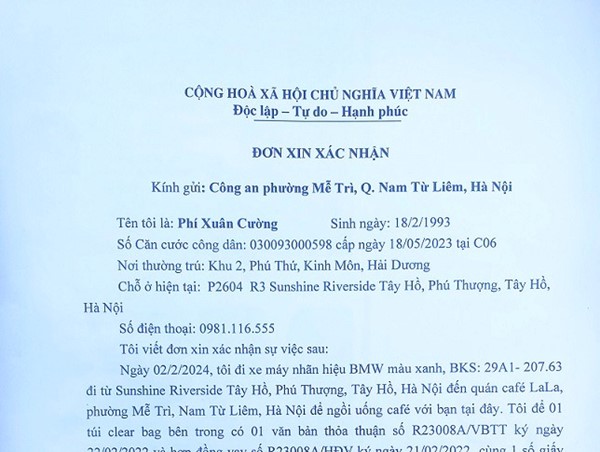 Thông báo mất giấy tờ