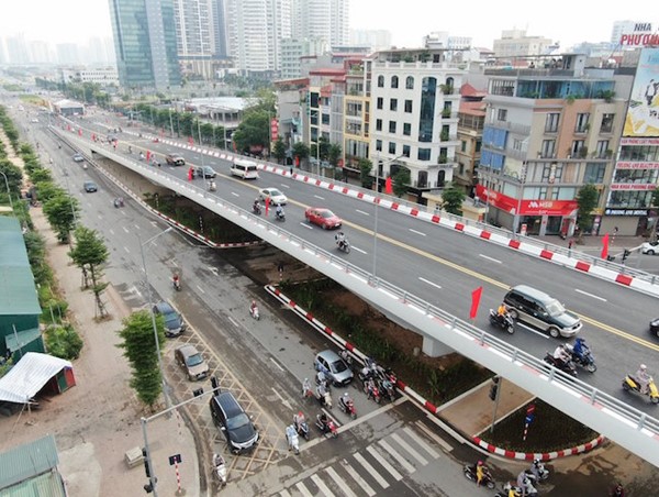 Tổ chức phân luồng giao thông tuyến đường BN2 khu trung tâm Tây Hồ Tây