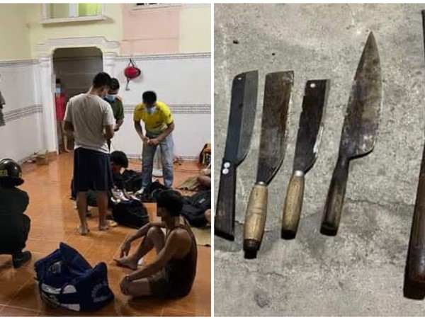 Cầm dao đến trụ sở Công an đập phá, đòi phương tiện vi phạm