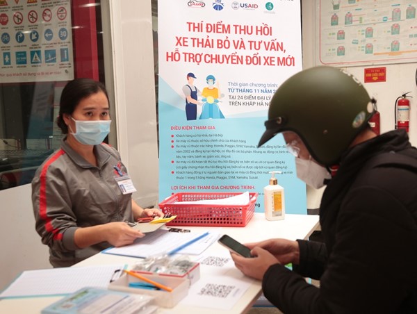 Hà Nội: 24 điểm người dân có thể đến đổi xe cũ sang xe mới