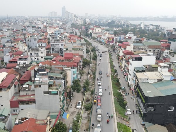 Phân luồng giao thông xây dựng cầu vượt tại nút giao An Dương - Thanh Niên