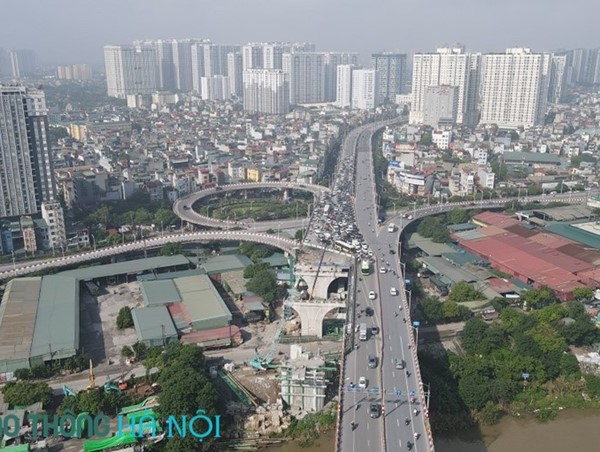 Cầu Vĩnh Tuy giai đoạn 2 dần hình thành