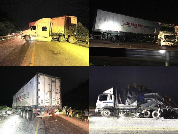 Tai nạn giữa 3 ô tô trên cao tốc Nội Bài - Lào Cai