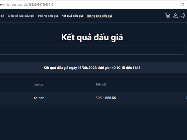 Biển số ngũ quý 5 Hà Nội được đấu giá hơn 14 tỷ đồng
