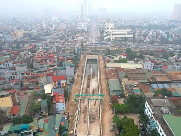 Hà Nội: Hầm chui Kim Đồng dần thành hình