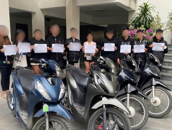 Tăng cường xử lý thanh, thiếu niên đua xe trái phép trên địa bàn Thủ đô