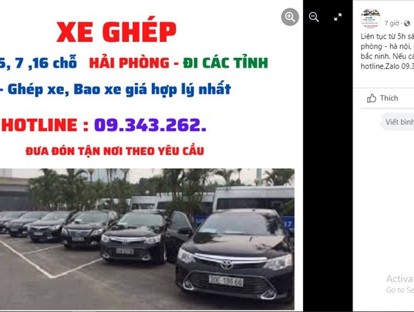 Hải Phòng “siết” xe ghép, xe tiện chuyến không đăng ký kinh doanh