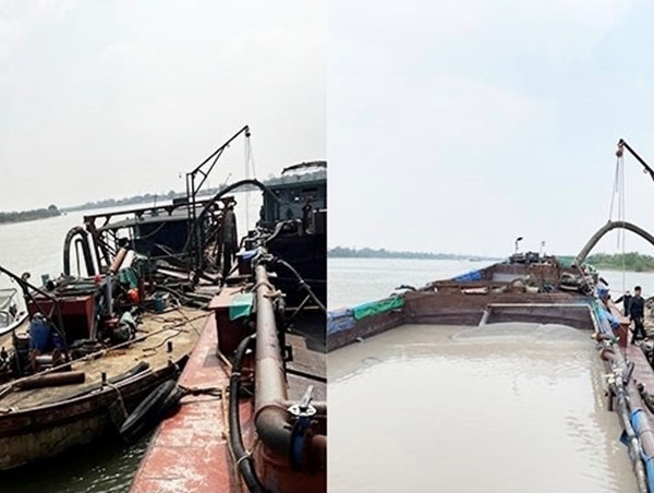 Hải Dương: 6 người bị phạt hơn 2,2 tỷ do khai thác cát trái phép