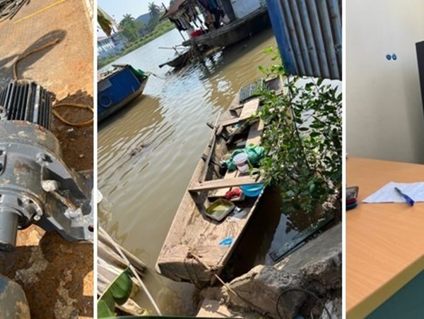 Hải Phòng: Bắt giữ nhóm đối tượng dùng phương tiện thuỷ để trộm cắp