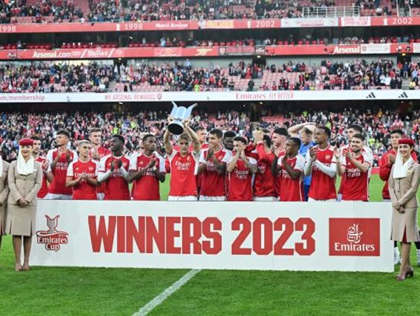 Arsenal đăng quang Emirates Cup 2023 một cách kịch tính