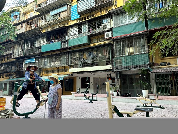 Cận cảnh khu tập thể Trung Tự xuống cấp được lập quy hoạch cải tạo