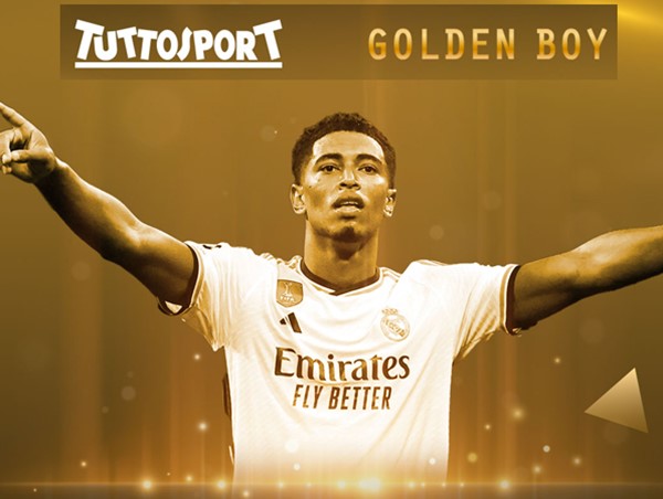 Jude Bellingham giành danh hiệu “Cậu bé Vàng” 2023