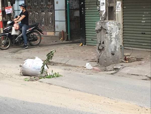 Tiềm ẩn nguy cơ mất an toàn giao thông trên phố Trương Định