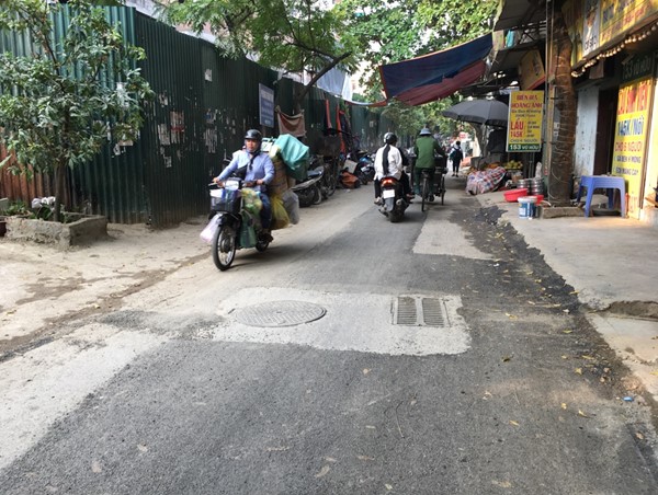 Phố Vũ Hữu thi công xong sớm 2 tuần