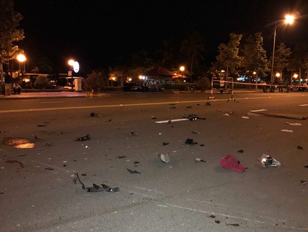 Tai nạn ở Bình Thuận: 2 người văng xuống đường tử vong sau va chạm cực mạnh