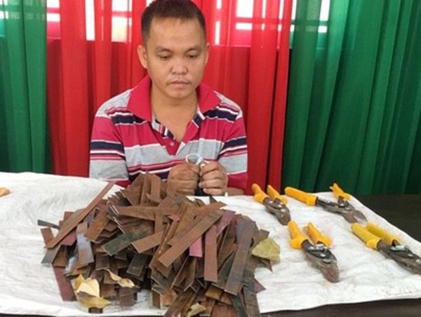 Đồng Nai: Bắt quả tang 'đinh tặc' trên Quốc lộ 51