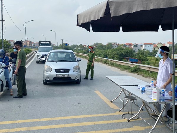 Đan Phượng: Giao thông thông thoáng ở các chốt kiểm soát phòng dịch Covid-19