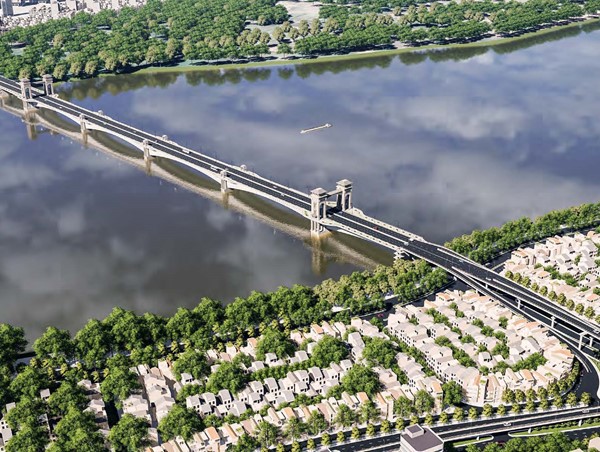 800 triệu đồng cho giải Nhất thi tuyển phương án kiến trúc cầu Trần Hưng Đạo