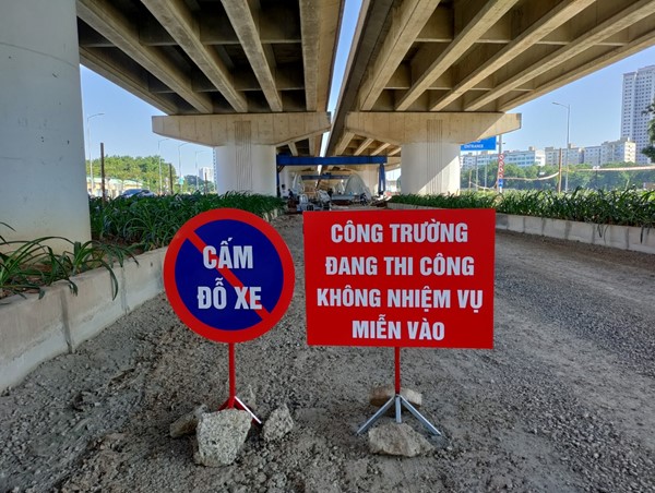 Phân luồng giao thông “mềm” phục vụ dự án cầu vòm thép hồ Linh Đàm