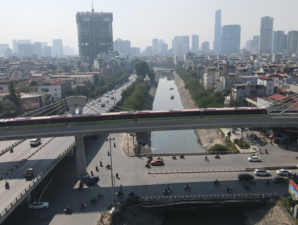 Thử nghiệm đoàn tàu Nhổn - ga Hà Nội ở tốc độ 80km/h
