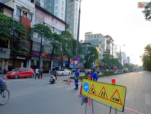 Cấm lưu thông phục vụ thi công đường sắt đô thị