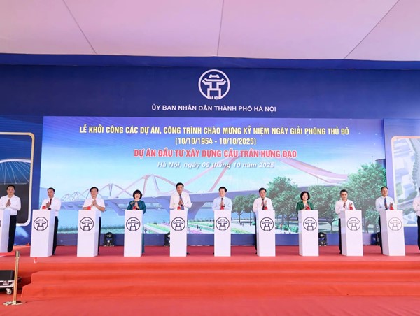 Hà Nội: Khởi công dự án xây dựng cầu Trần Hưng Đạo