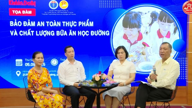 Tọa đàm: “Bảo đảm an toàn thực phẩm và chất lượng bữa ăn học đường” tại Hà Nội