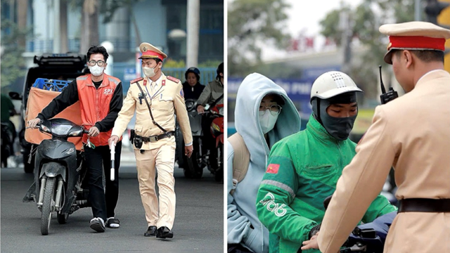 Hà Nội: Xử lý nghiêm vi phạm giao thông của tài xế xe ôm công nghệ