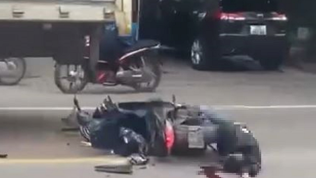 Va chạm xe tải một người đi xe máy tử vong