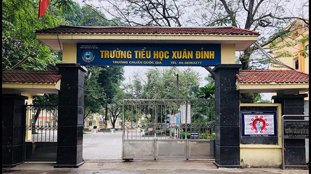 Hạn chế tốc độ 30km/h trước cổng cụm trường Xuân Đỉnh