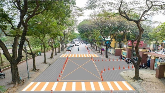 Cấm ô tô đi vào đường 19/5 tại quận Hà Đông