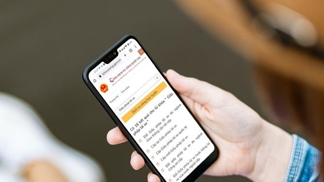 Giảm lệ phí cấp đổi bằng lái xe trực tuyến