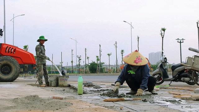 Tuyến đường Lê Quang Đạo kéo dài gấp rút hoàn thiện thông xe dịp 30/4