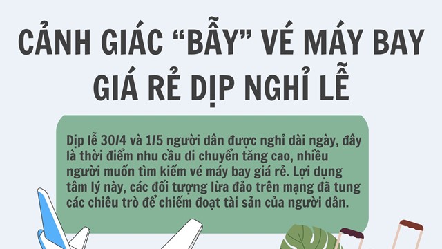 Cảnh giác “bẫy” vé máy bay giá rẻ dịp nghỉ lễ