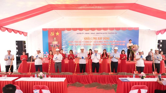 Huyện Thường Tín khởi công dự án nâng cấp, mở rộng QL1A