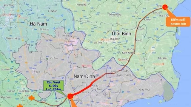 Cao tốc CT.08 đoạn Nam Định-Thái Bình khởi công ngày 12/5