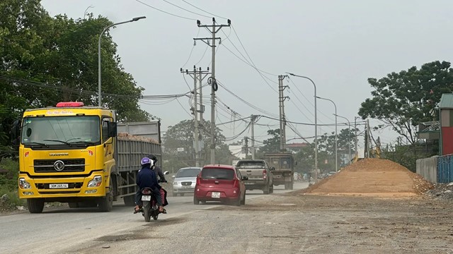 Đẩy nhanh tiến độ thi công dự án mở rộng đường 429 qua xã Phượng Dực