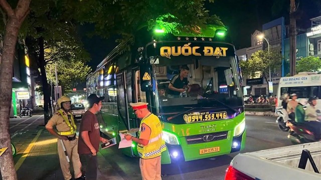 Đà Nẵng: xử lý 345 trường hợp vi phạm sau 5 ngày cao điểm kiểm tra vận tải