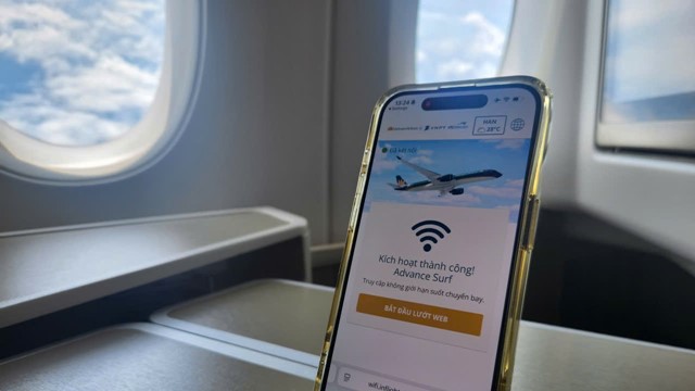 Hàng không Việt Nam chính thức mang Internet lên bầu trời