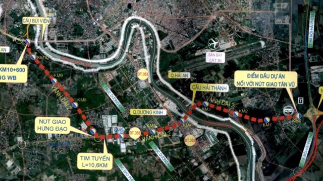 Hải Phòng đầu tư hơn 7.400 tỷ đồng thực hiện dự án đường Vành đai 2