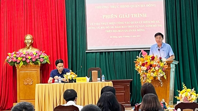 Giải trình về thực hiện công tác quản lý điểm đỗ xe, dừng xe