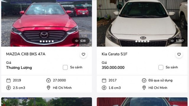 Ngân hàng ồ ạt bán ô tô thế chấp để xử lý nợ xấu