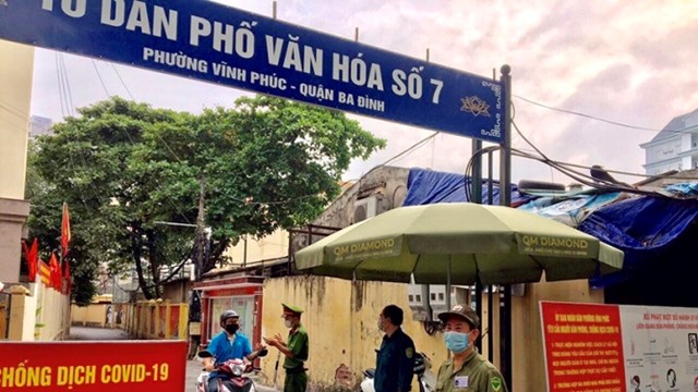 Quận Ba Đình xây dựng phương án tăng cường các chốt theo cấp độ phòng, chống dịch