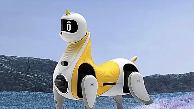 Độc đáo sáng chế ngựa robot có thể cưỡi được
