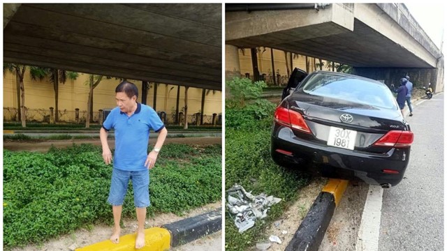 [Clip] Ô tô Camry tông xe máy, kéo lê hàng trăm mét trên đường cao tốc Hà Nội – Bắc Giang