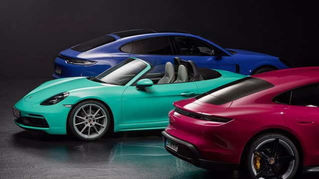 Porsche's Paint to Sample sẽ có hơn 160 mẫu màu lựa chọn