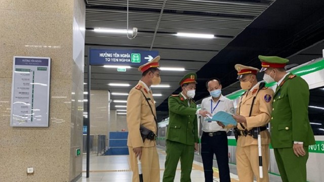 Hà Nội: Đảm bảo an ninh trật tự, an toàn giao thông trên tuyến Cát Linh - Hà Đông