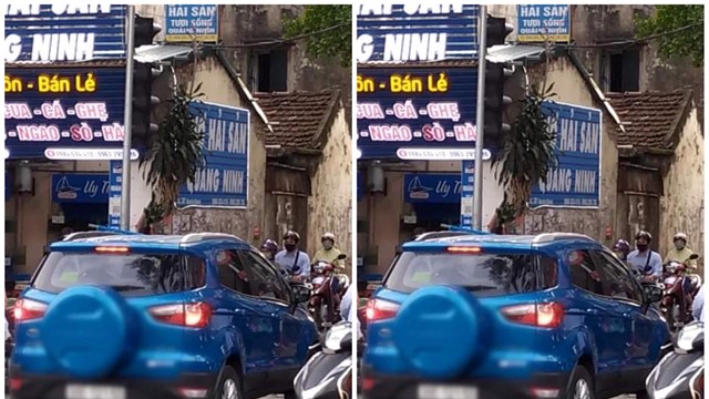 Xử phạt tài xế ô tô đi vào đường cấm qua tin báo Facebook Công an TP Hà Nội