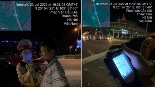 Phát hiện tài xế xe khách vi phạm nồng độ cồn ở mức "khủng" trên cao tốc