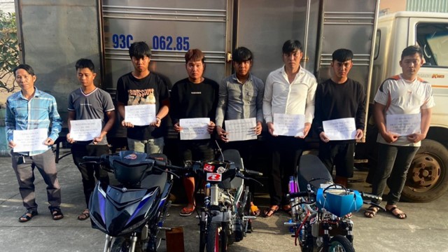 Nhóm quái xế thuê xe tải chở "xe độ" về Bình Dương đua xe trái phép 